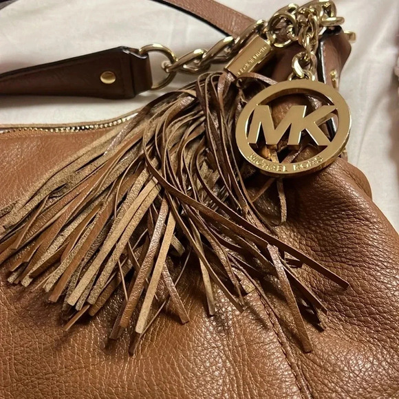 - Michael Kors shoulder bag in tan calf leather backpack - Picture 3 of 13